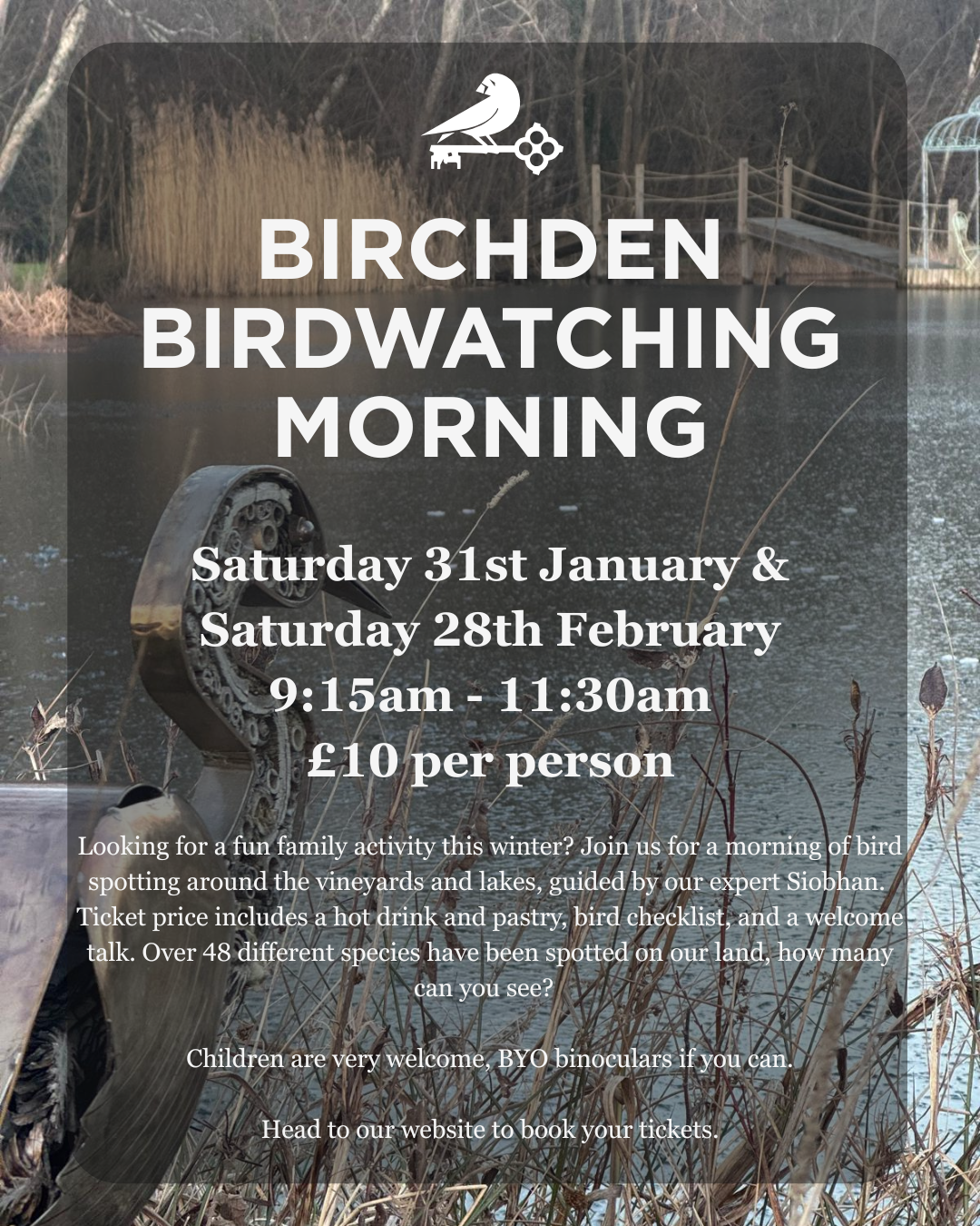 Bird Watching Morning at Birchden Vineyards