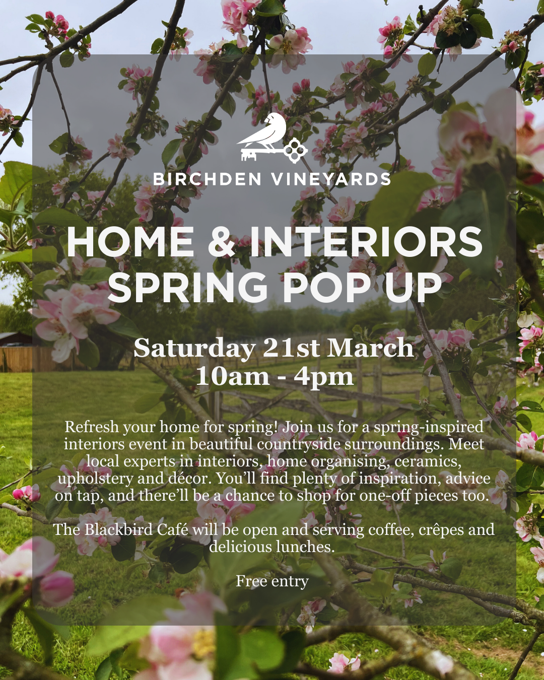 What's on this Spring at Birchden Vineyards