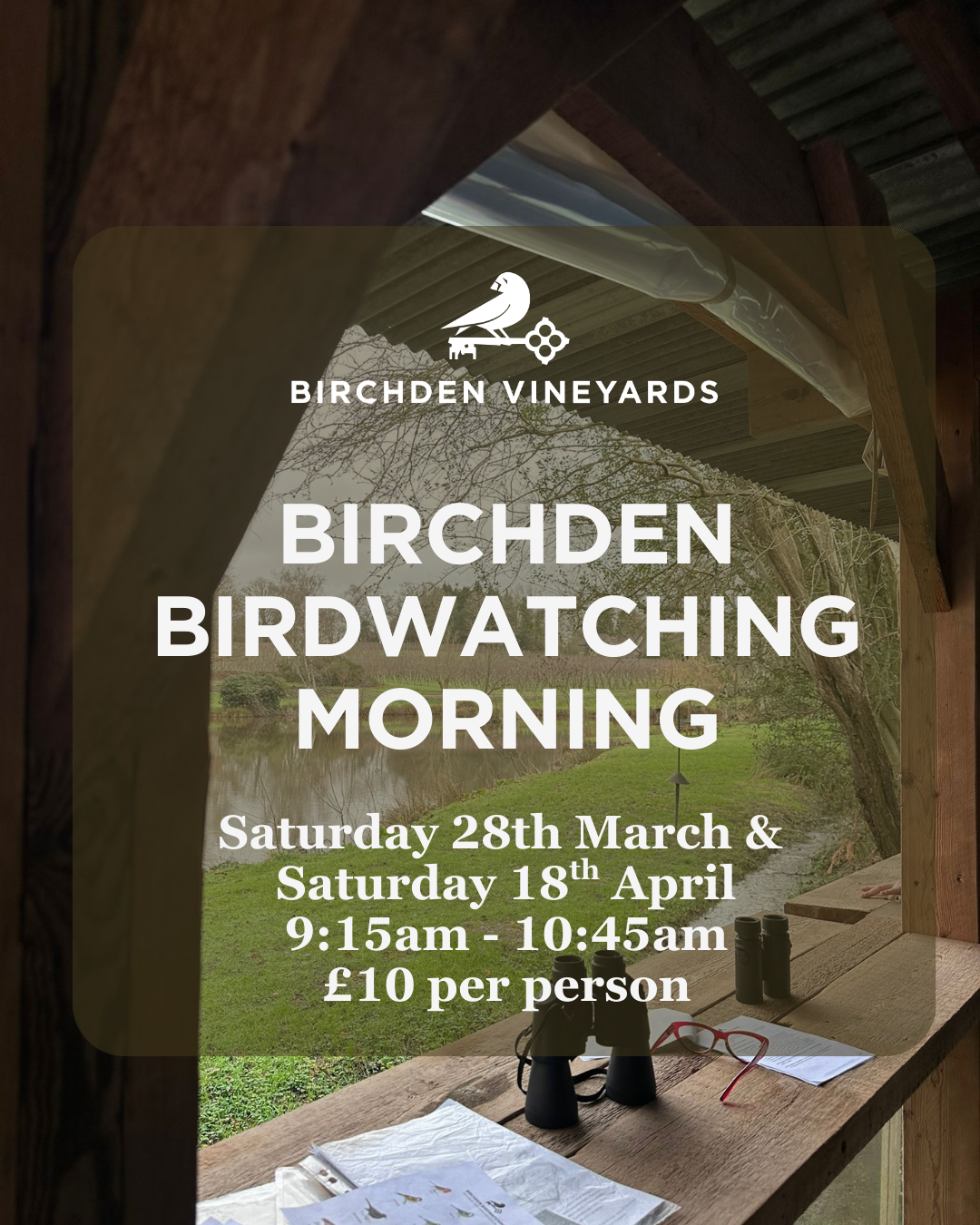 Bird Watching Morning at Birchden Vineyards