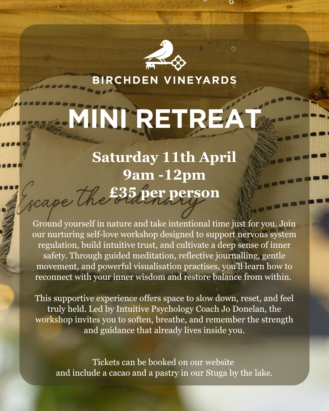 What's on this Spring at Birchden Vineyards