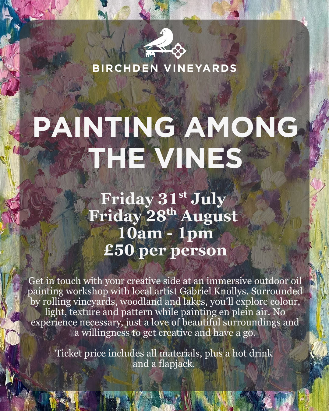What's on this Summer at Birchden Vineyards